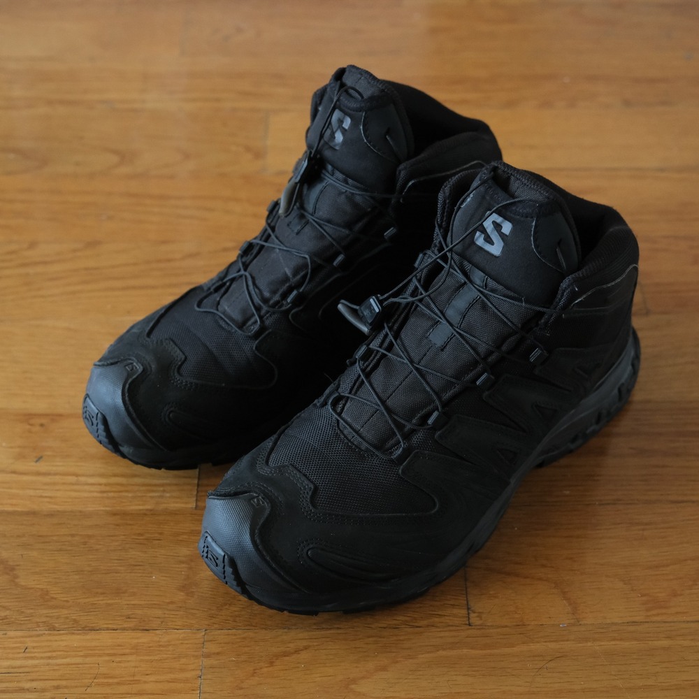 Salomon XA Forces Mid Tactical Boots Mens Black Gorpcore Techwear Size 12 Hiking